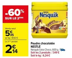 Nestlé - Poudre Chocolatée