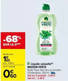 Maison Verte - Liquide Vaisselle