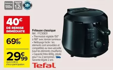 Tefal - Friteuse Classique Réf. : Ff290831