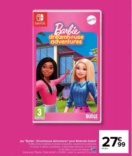 Nintendo - Jeu Bantic Dreamhouse Adventure pour Switch : découvrez l'univers captivant et interactif de ce jeu exclusif !