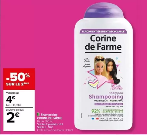 barbie - corine de farme - shampooing