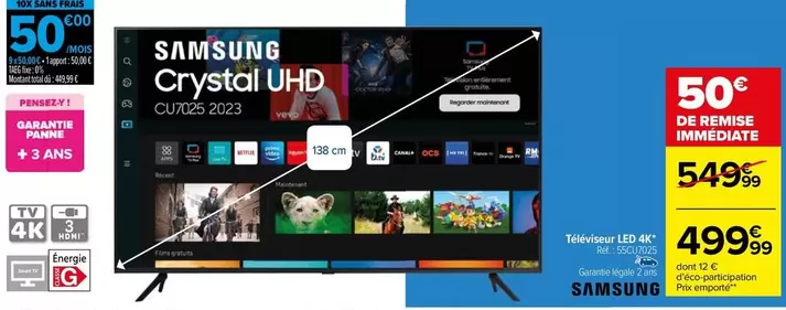 Total - Samsung - Téléviseur Led 4k