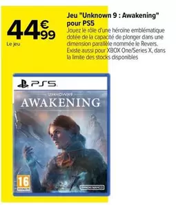 Sony - Jeu "UnkNown 9: Awakening" Pour PS5