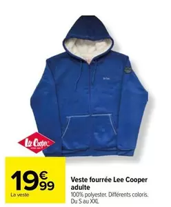 veste fourrée lee cooper adulte