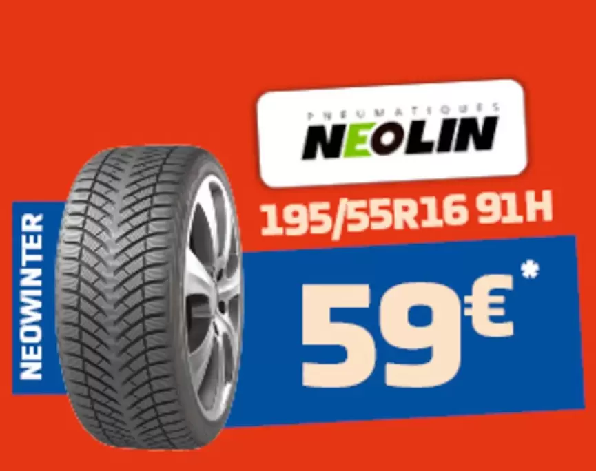 Neolin - 195/55R16 91H offre à 59€ sur SiliGom