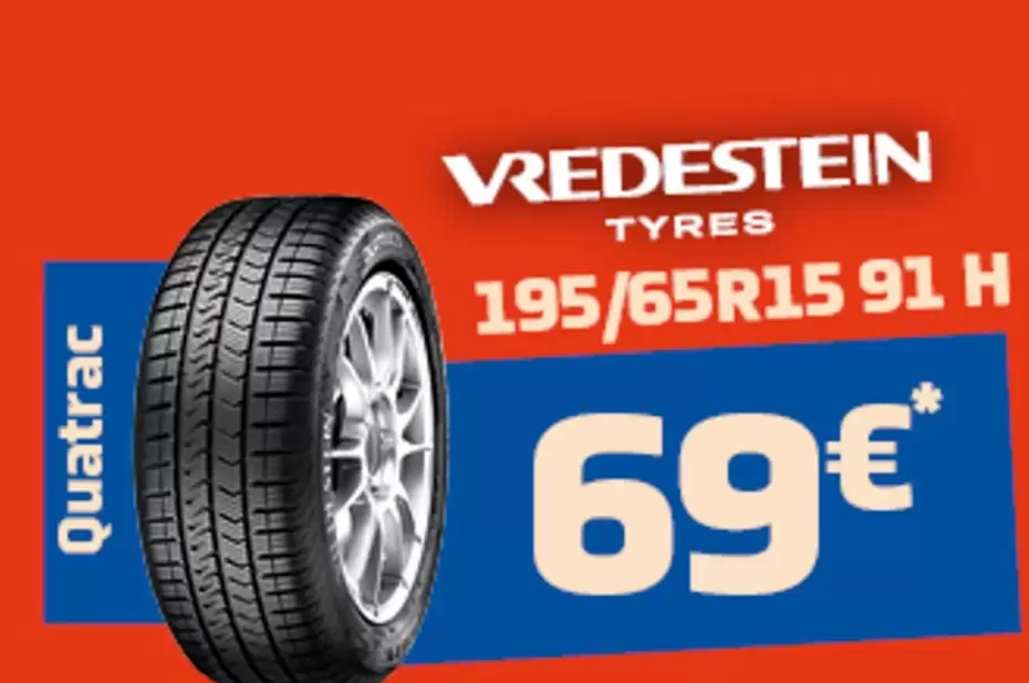 Vredestein - 195/65R15 91 H offre à 69€ sur SiliGom