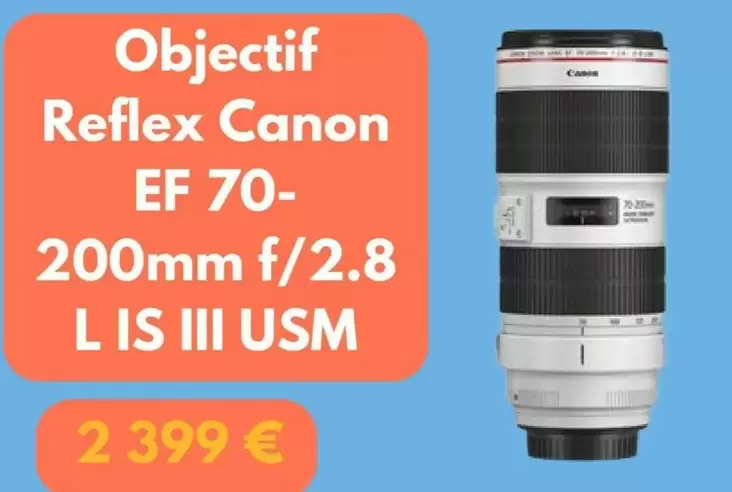 Canon - Objectif Reflex offre à 2399€ sur Fnac