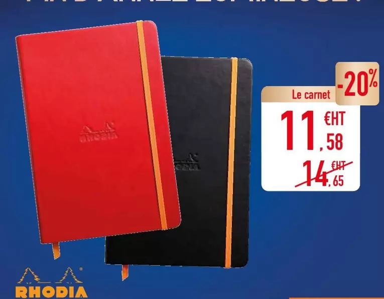 Rhodia - Le Carnet offre à 11,58€ sur Plein ciel