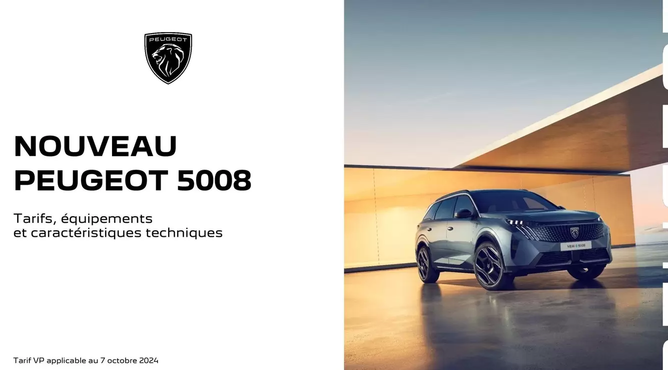 Mercedes - Nouveau Peugeot 5008 offre sur Peugeot