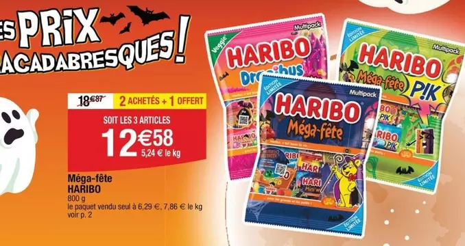 Haribo - Méga-éle offre à 12,58€ sur Cora