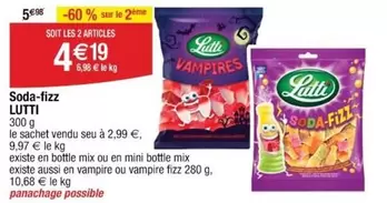 Lutti - Soda-fizz offre à 4,19€ sur Cora