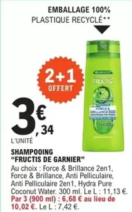 Garnier - Shampooing offre à 3,34€ sur E.Leclerc