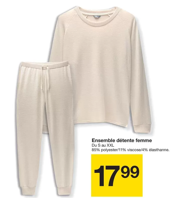 Ensemble Détente Femme offre à 17,99€ sur Zeeman