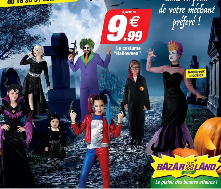  Le Costume "Halloween"  offre à 9,99€ sur Bazarland