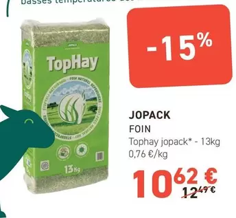 Jopack - Foin offre à 10,62€ sur Tom&Co