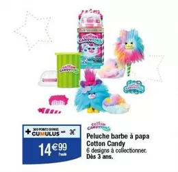 Cotton Candy - Peluche Barbe À Papa offre à 14,99€ sur Migros France