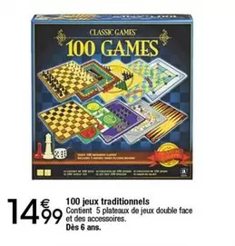 100 Jeux Traditionnels offre à 14,99€ sur Migros France