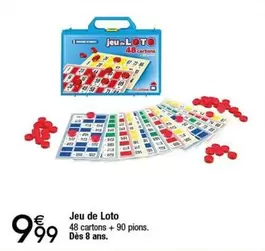 Jeu De Loto offre à 9,99€ sur Migros France