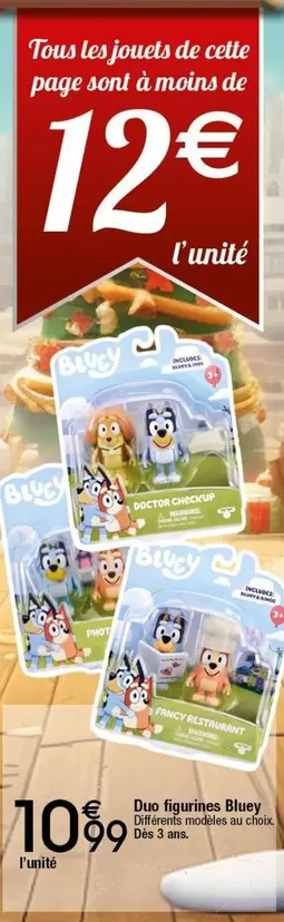 Duo Figurines Bluey  offre à 10,99€ sur Migros France