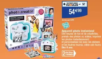 Appareil Photo Instantane offre à 54,99€ sur Migros France