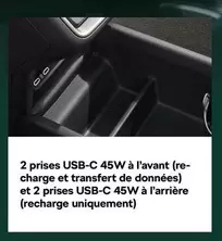 2 Prises Usb-C 45W À L'Avant offre sur Škoda