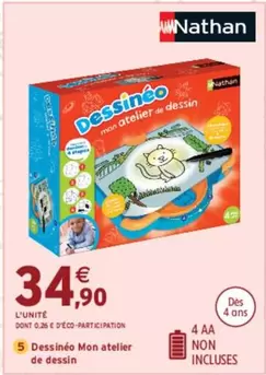 Nathan - Dessinéo Mon Atelier De Dessin offre à 34,9€ sur Intermarché Hyper