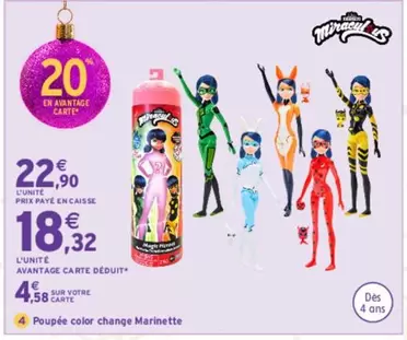 Giochi Preziosi - Poupée Color Change Marinette offre à 22,9€ sur Intermarché Hyper