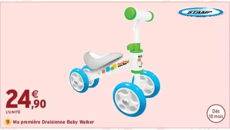 Ma Première Draisienne Baby Walker offre à 24,9€ sur Intermarché Hyper