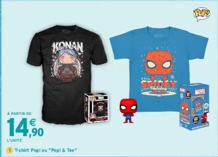 T-shirt Pop! Ou "pop! & Tee" offre à 14,9€ sur Intermarché Hyper