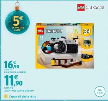 LEGO - L'appareil Photo Rétro offre à 16,9€ sur Intermarché Hyper