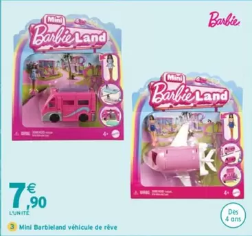 Barbie - Mini land Véhicule De Rêve offre à 7,9€ sur Intermarché Hyper