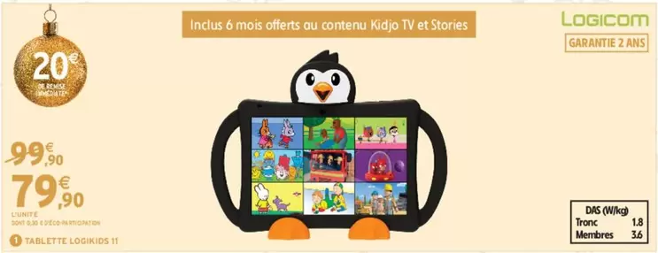 Logicom - Tablette Loisier 11 offre à 79,9€ sur Intermarché Hyper