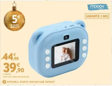 Mooov - Appareil Photo Instantané Enfant offre à 39,9€ sur Intermarché Hyper