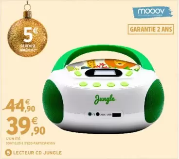 Mooov - Lecteur Cd Jungle offre à 39,9€ sur Intermarché Hyper