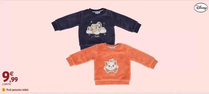 Disney - Pull Bebe offre à 9,99€ sur Intermarché Hyper