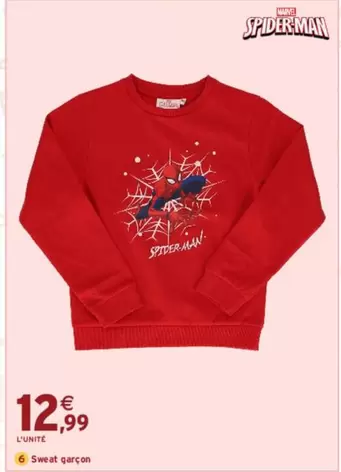 Sweat Garçon offre à 12,99€ sur Intermarché Hyper