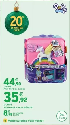 Polly Pocket - Valise Surprise offre à 44,9€ sur Intermarché Hyper