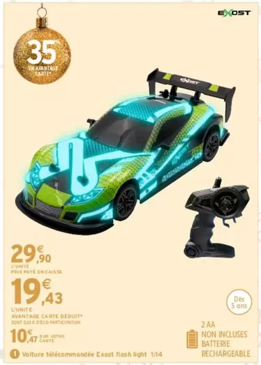 Flash - Voiture télécommandée offre à 29,9€ sur Intermarché Hyper