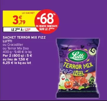 Lutti - Sachet Terror Mix Fizz offre à 3,79€ sur Intermarché Express