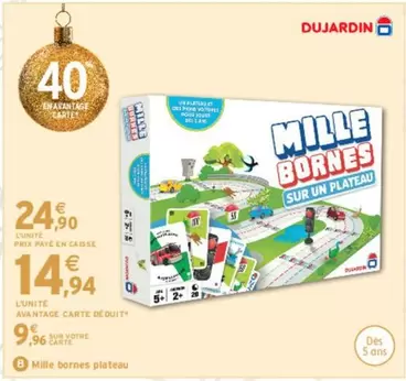 Dujardin - Mille Bornes Plateau offre à 24,9€ sur Intermarché Express