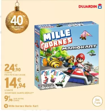 Dujardin - Mille Bornes Mario Kart offre à 24,9€ sur Intermarché Express