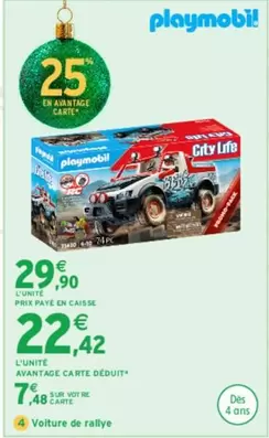 Playmobil - Voiture De Rallye offre à 29,9€ sur Intermarché Express