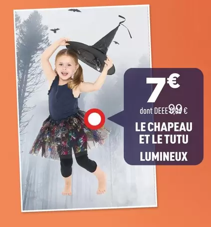 Le Chapeau Et Le Tutu Lumineux offre à 7€ sur Zoé Confetti