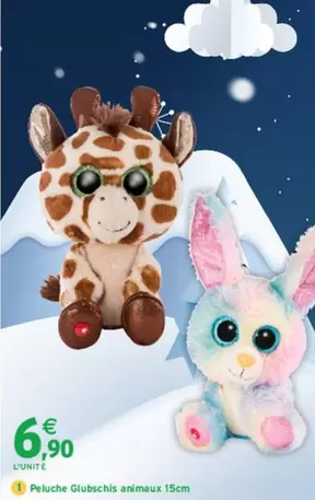 Peluche Glubuchis Animaux offre à 6,9€ sur Intermarché Contact