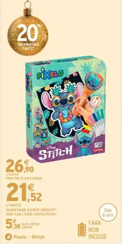 Dixel - Pijama Stitch offre à 26,9€ sur Intermarché Contact