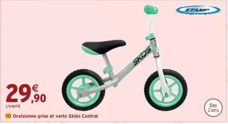 Spin Master - Draisienne Grise Et Verte Skis Control offre à 29,9€ sur Intermarché