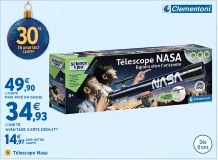 Nasa - Téléscope offre à 49,9€ sur Intermarché