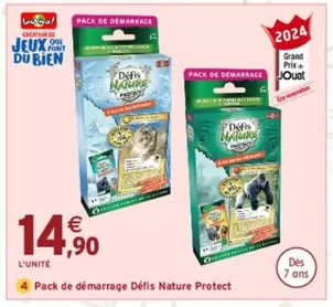 Pack De Démarrage Défis Nature Protect offre à 14,9€ sur Intermarché