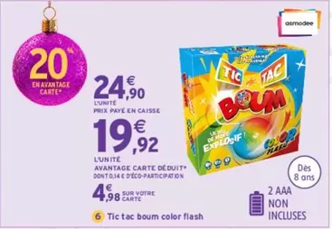 Flash - TIC TAC BOUM COLOR FLASH offre à 24,9€ sur Intermarché