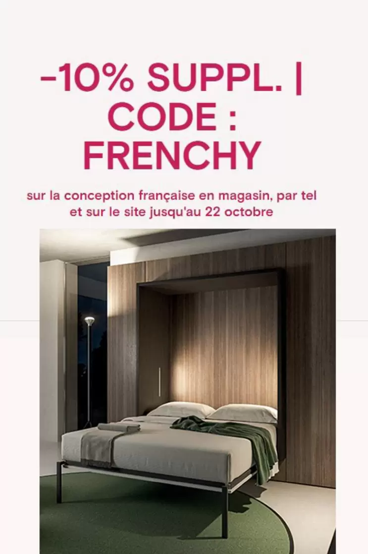 Sur La Conception Francaise En Magasin, Par Tel Et Sur Le Site Jusqu'au 22 Octobre offre sur La Maison du Convertible